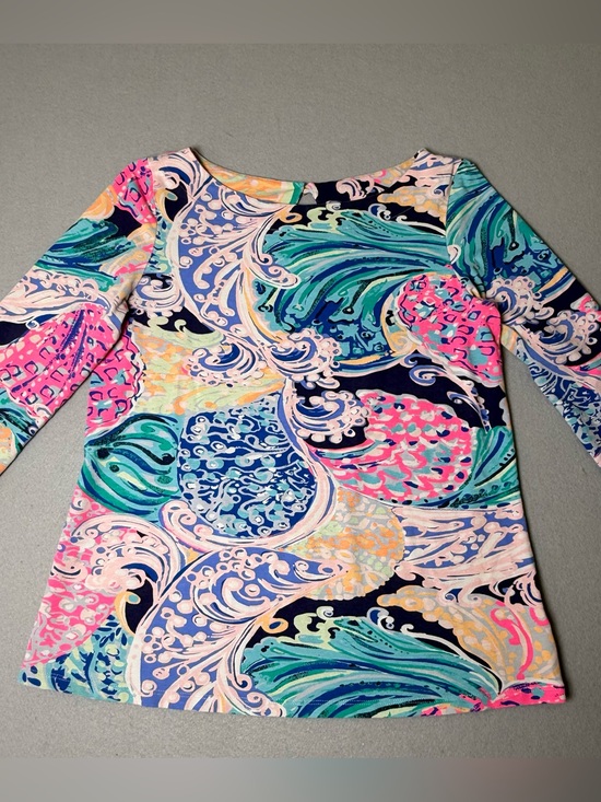 Lilly Pulitzer Tops - Lilly Pulitzer Top Womens Medium Waverly All That She Wants Preppy Beachy Pink